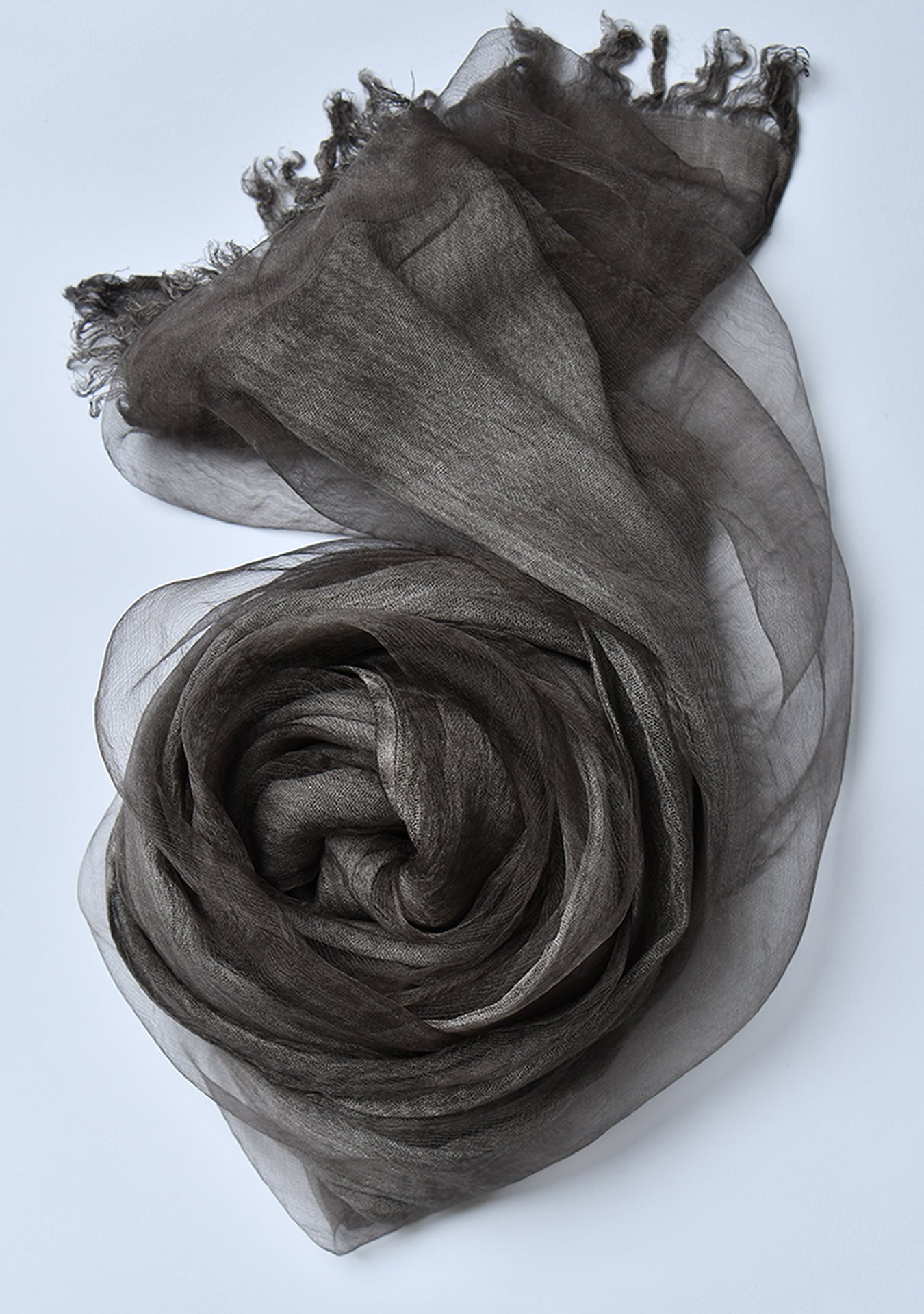 The OrganzaXCotton Double-Layered Scarf in Mocha Luxe - image 1
