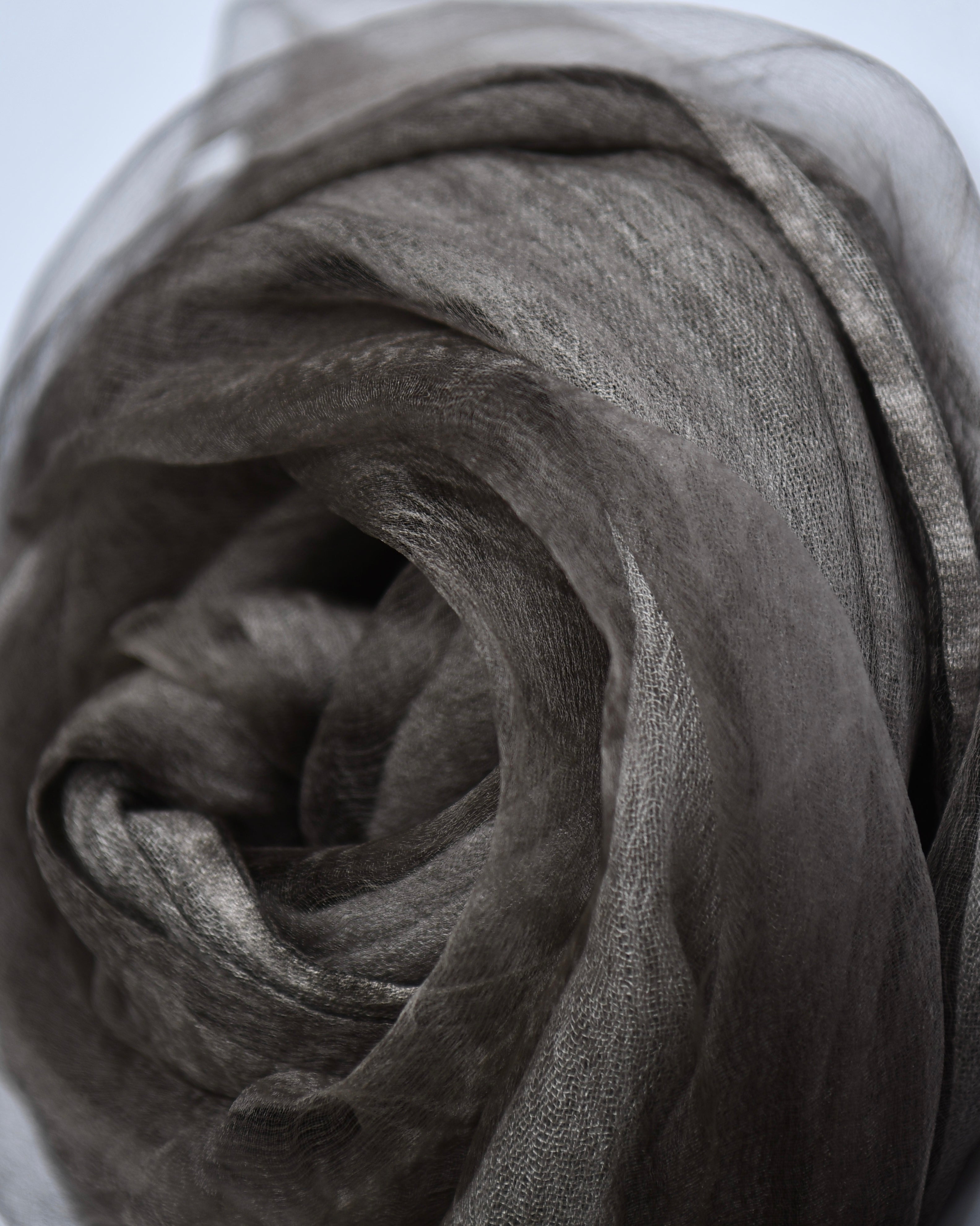 The OrganzaXCotton Double-Layered Scarf in Mocha Luxe - image 5