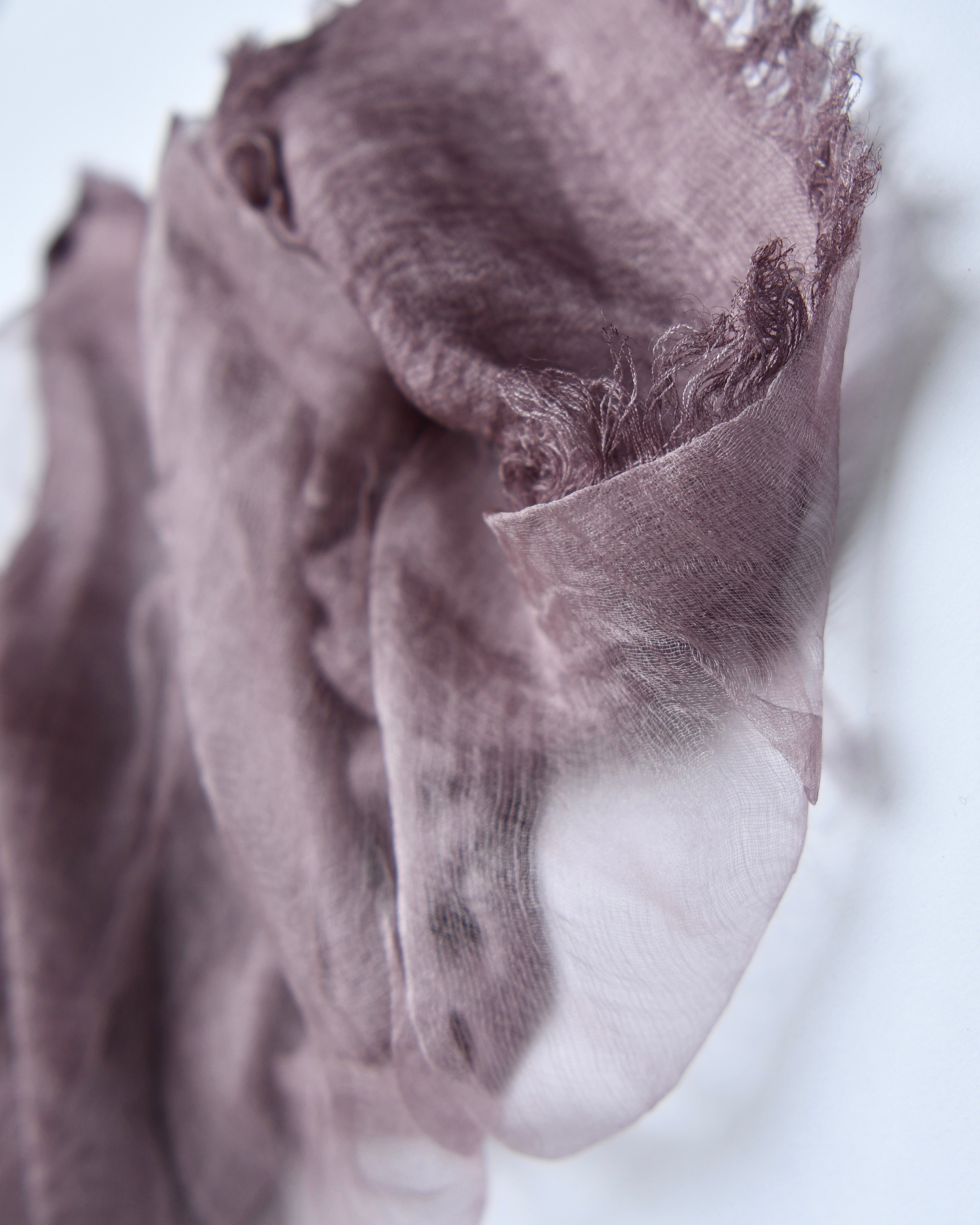 The OrganzaXCotton Double-Layered Scarf in Muted Lavender - image 2