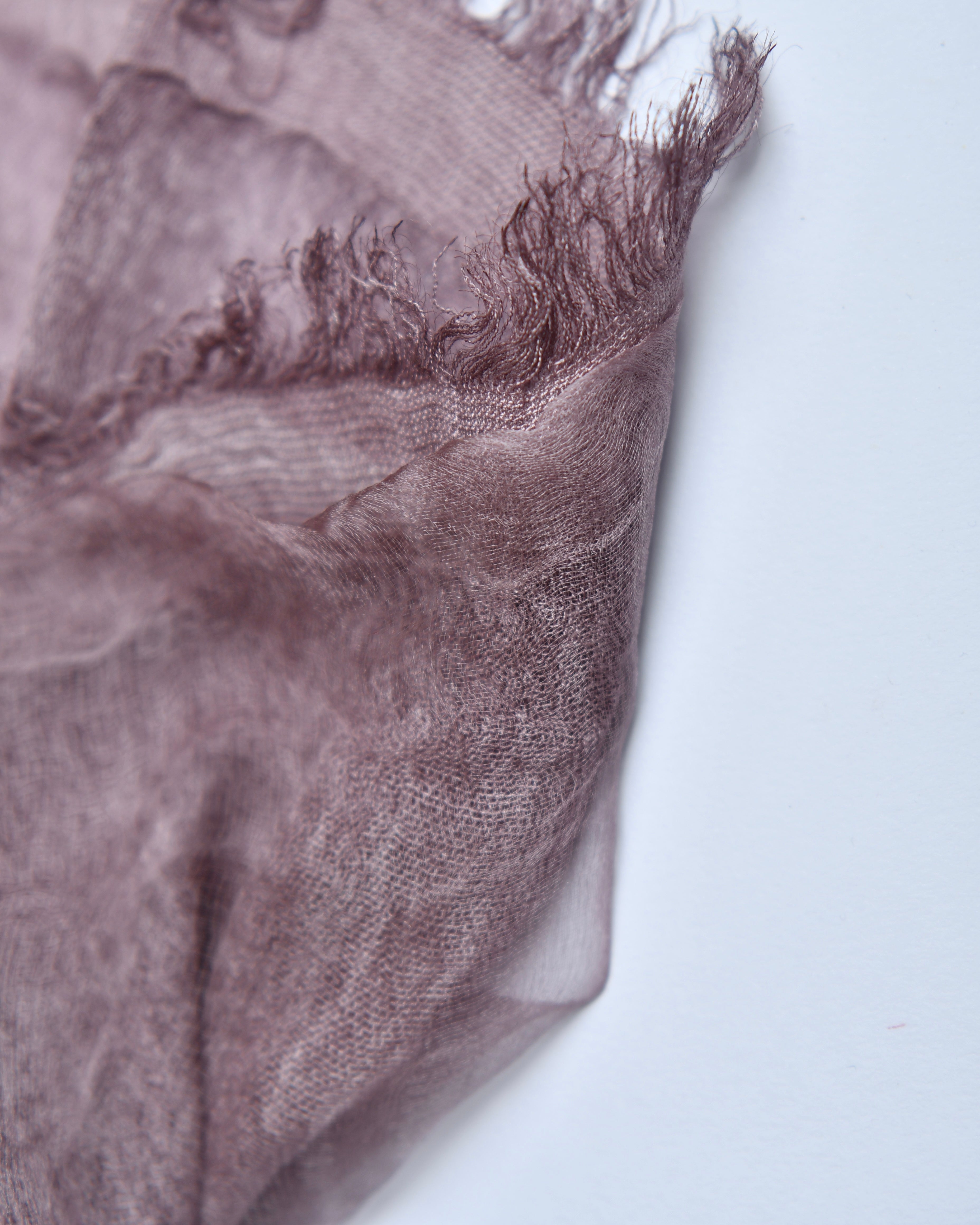 The OrganzaXCotton Double-Layered Scarf in Muted Lavender - image 3