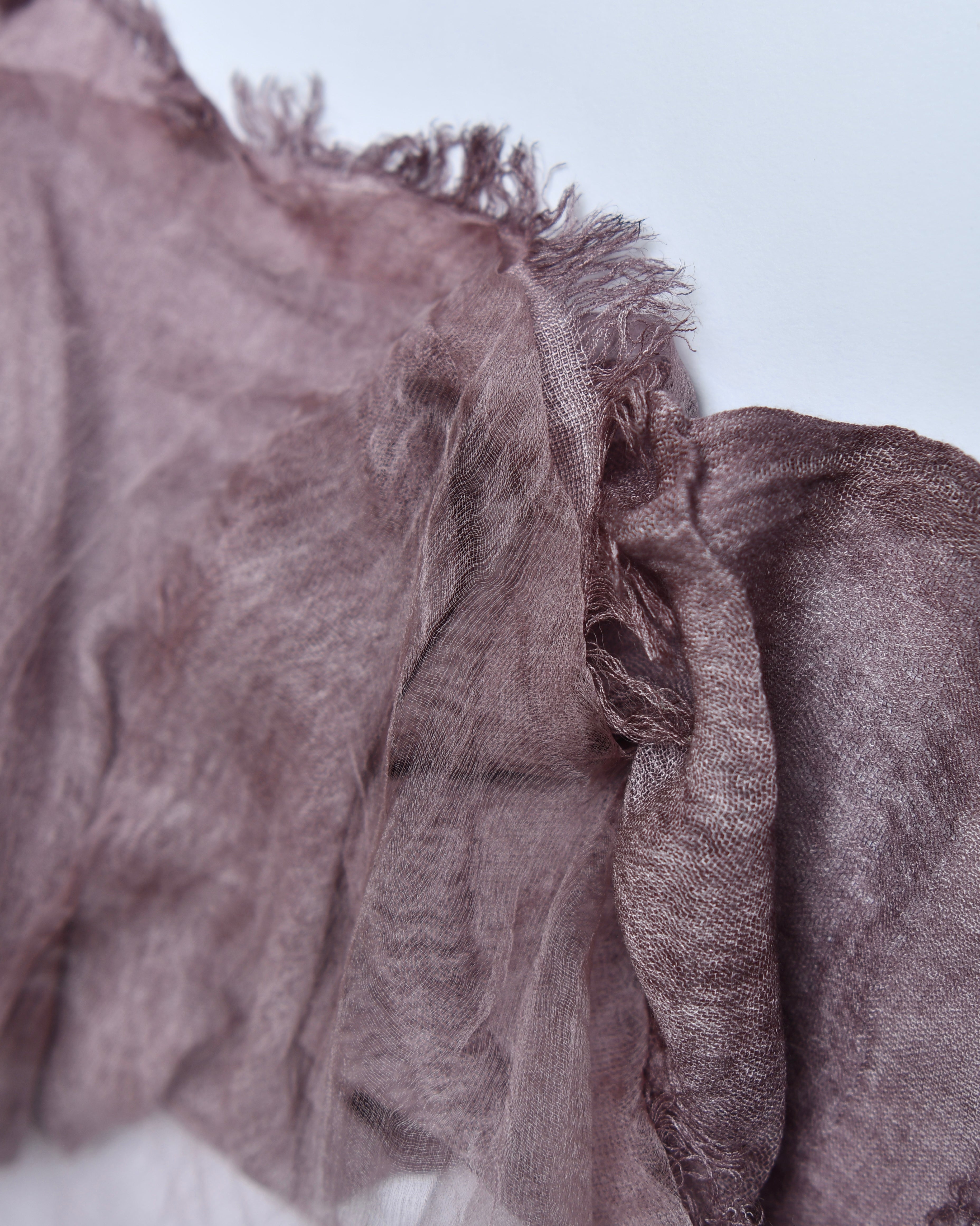 The OrganzaXCotton Double-Layered Scarf in Muted Lavender - image 5