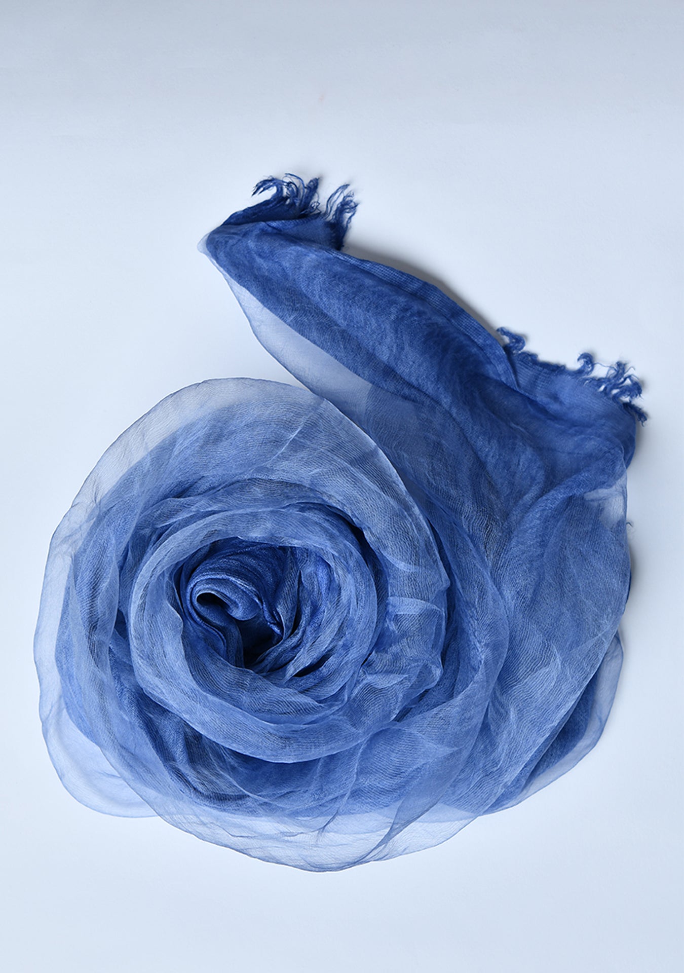 The OrganzaXCotton Double-Layered Scarf in Twilight Blue - image 1