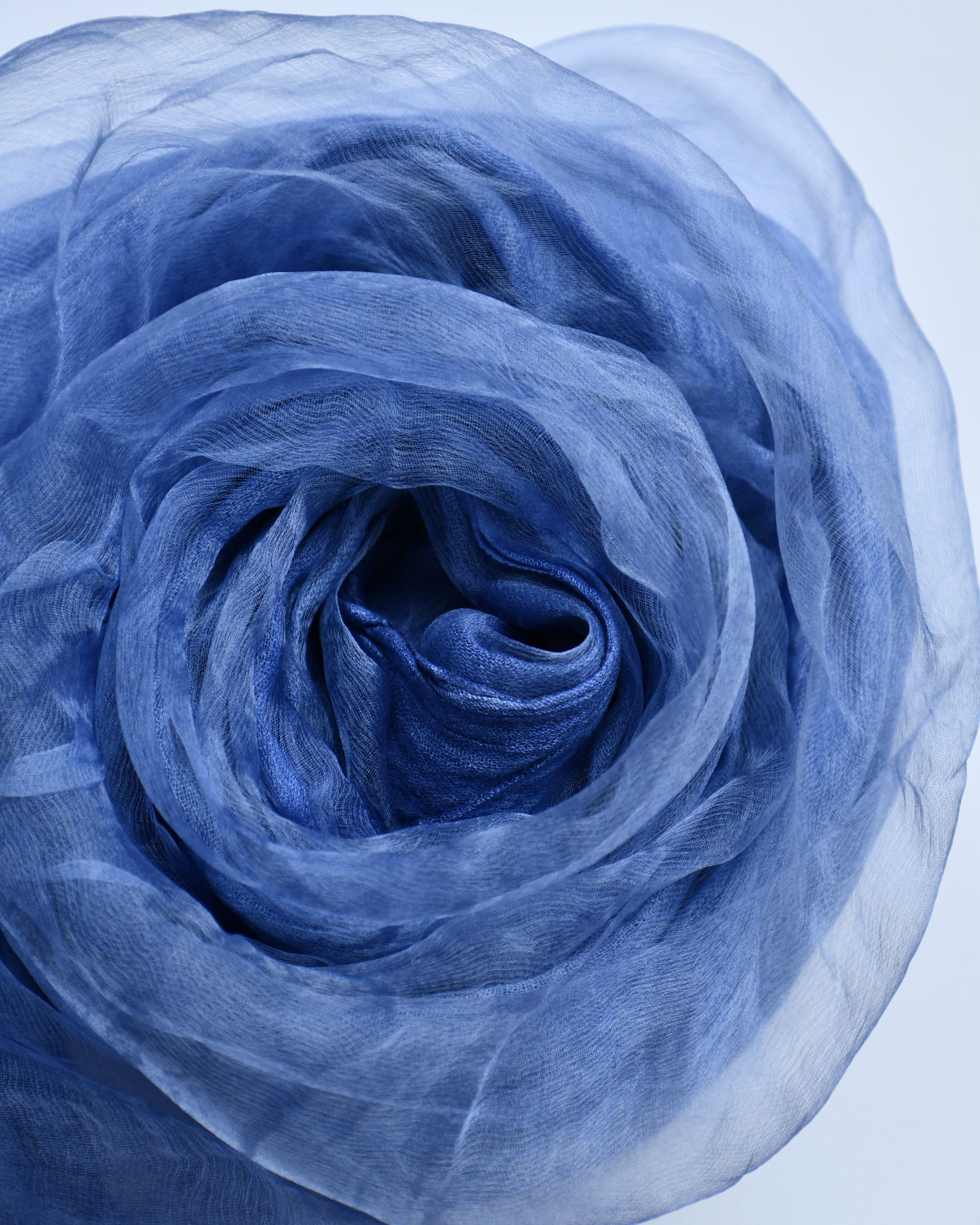 The OrganzaXCotton Double-Layered Scarf in Twilight Blue - image 2