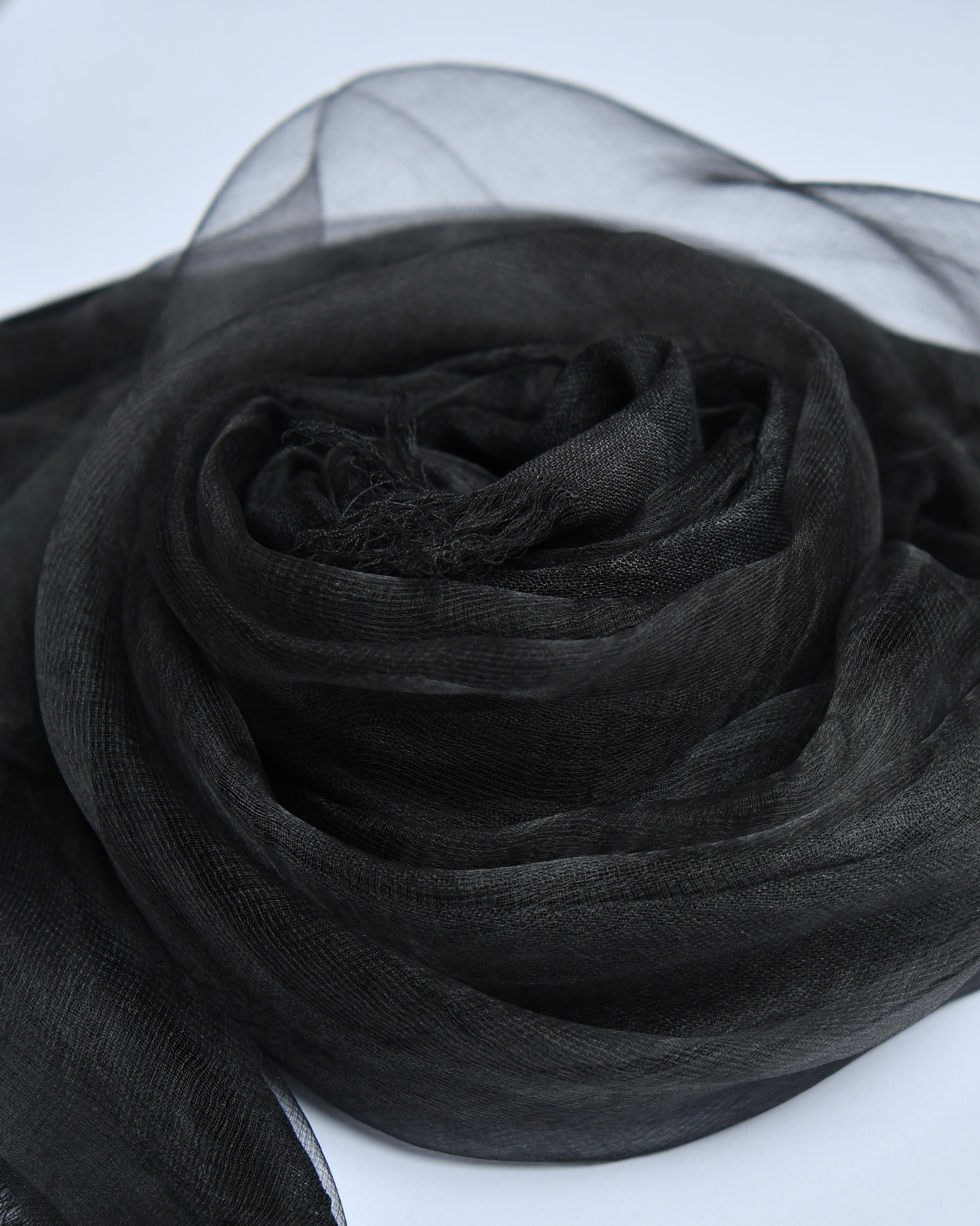 The OrganzaXCotton Double-Layered Scarf in Urban Blackout - image 3