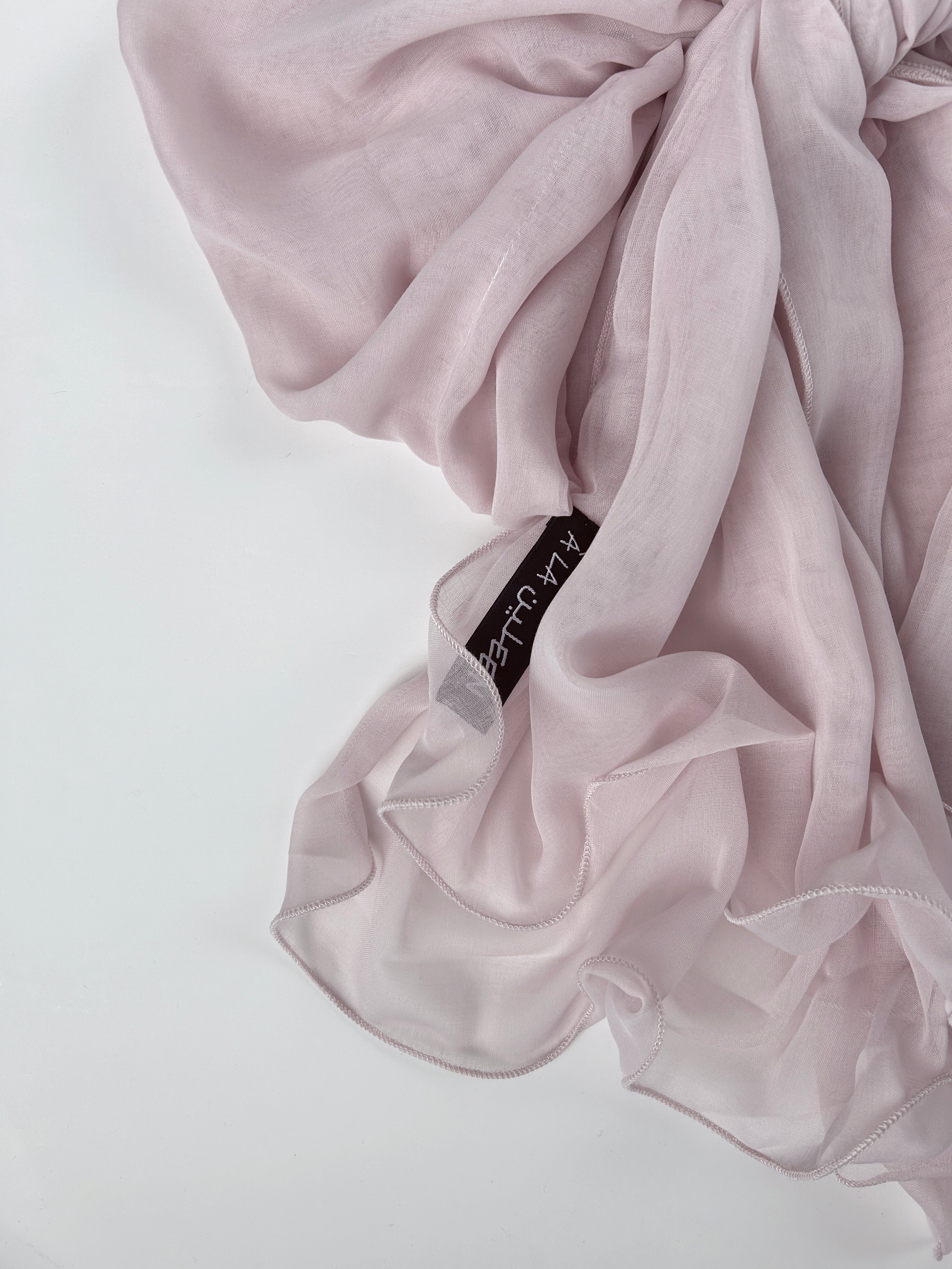 The à la Leen Double-Layered Voile Scarf- Blush Pink - image 3