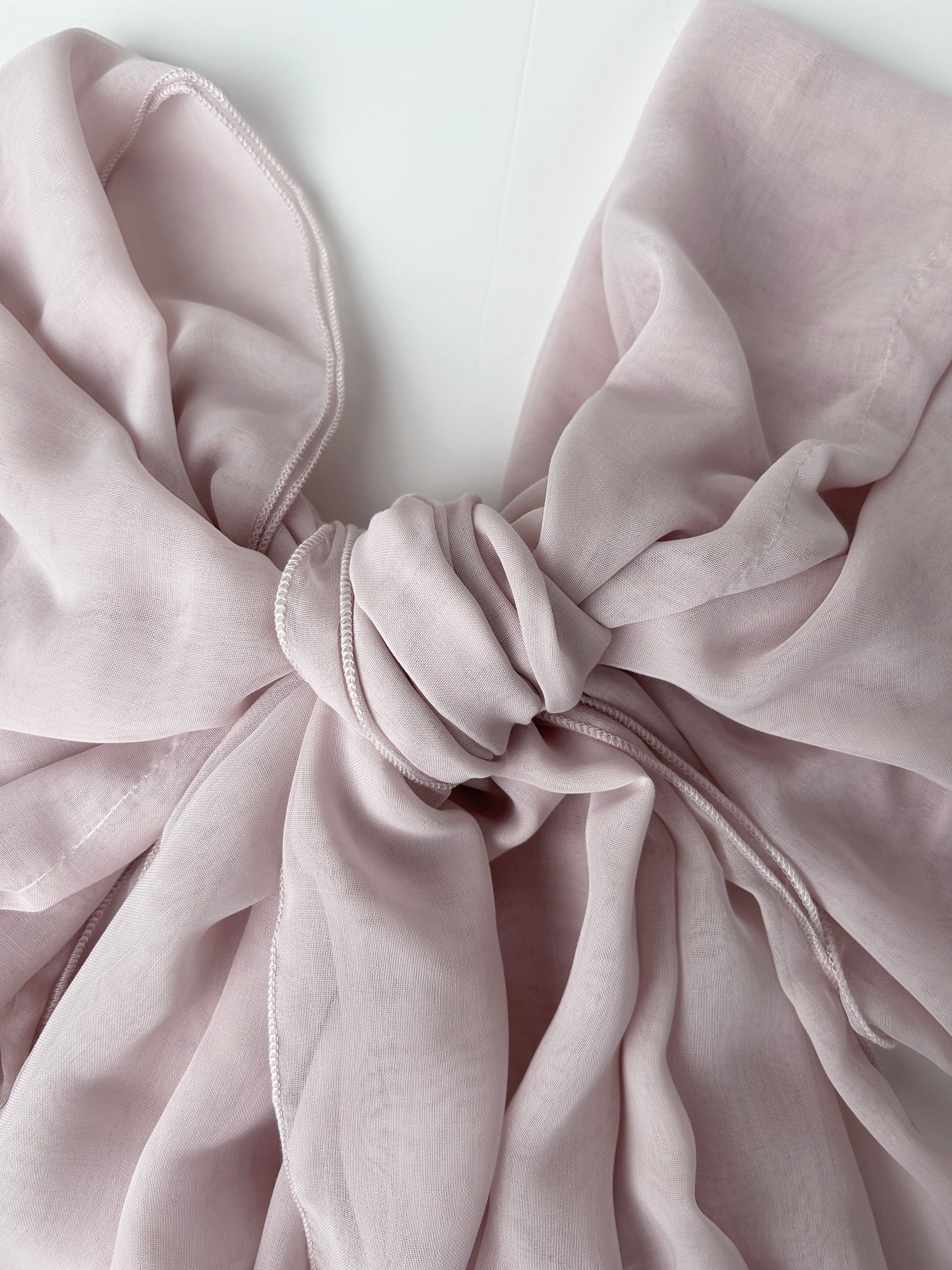 The à la Leen Double-Layered Voile Scarf- Blush Pink - image 1