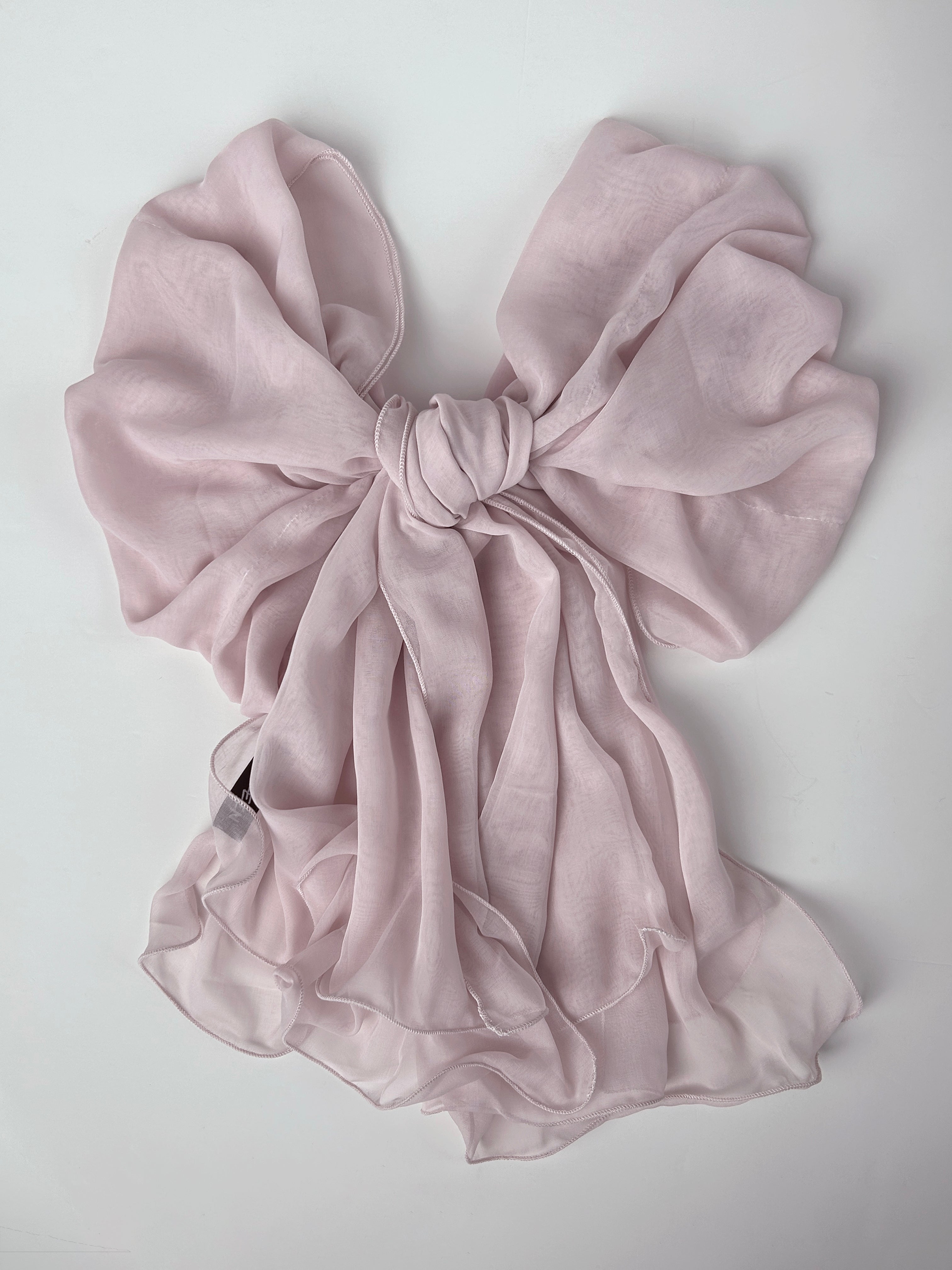 The à la Leen Double-Layered Voile Scarf- Blush Pink - image 2