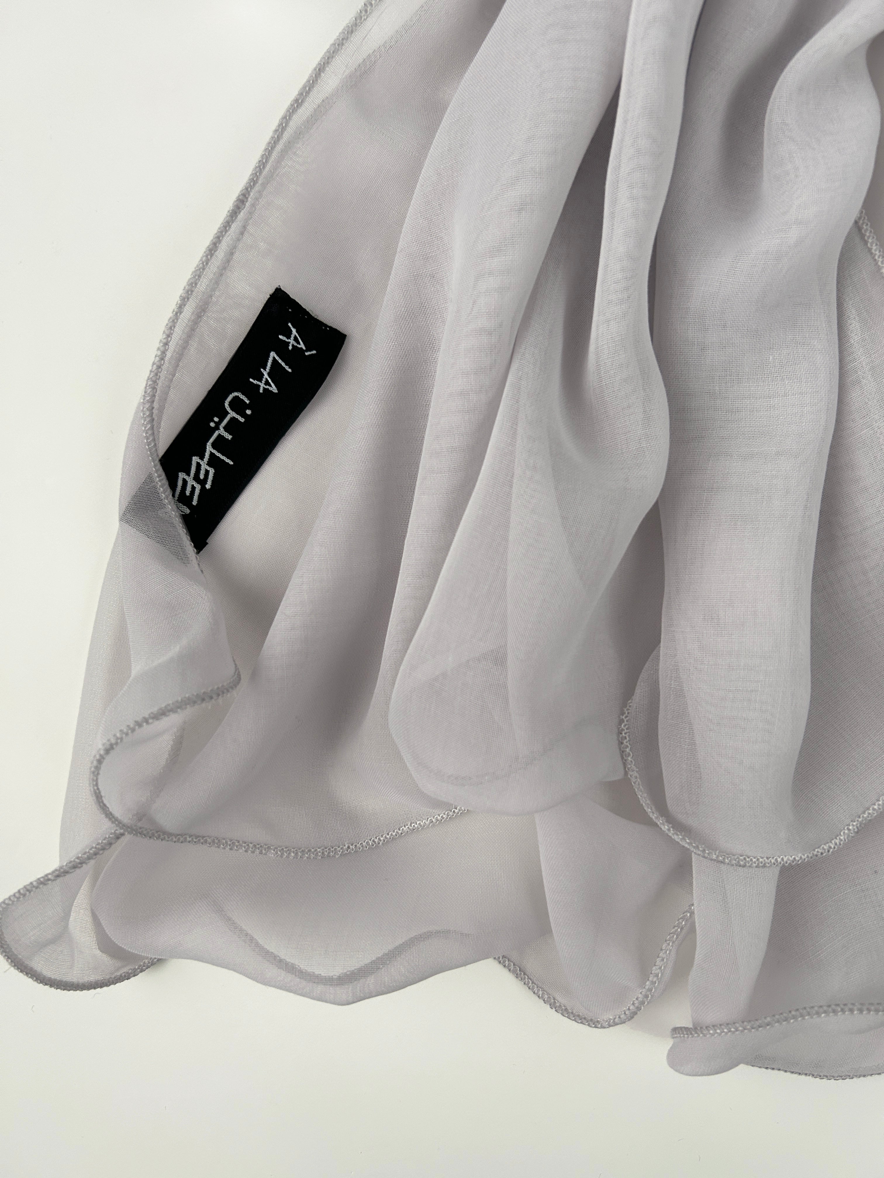 The à la Leen Double-Layered Voile Scarf- Pearl by Grey - image 3