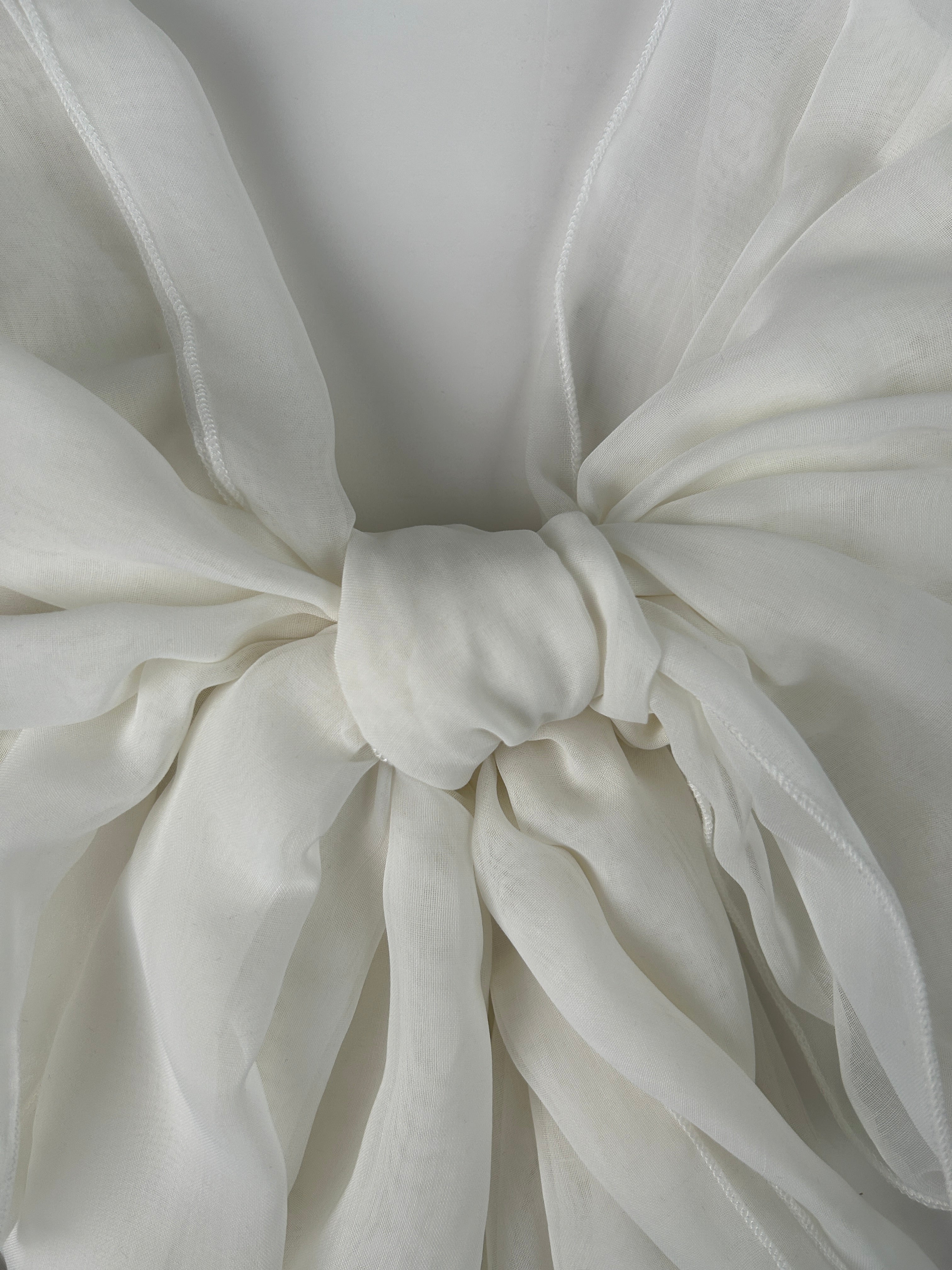The à la Leen Double-Layered Voile Scarf- Pearl - image 1