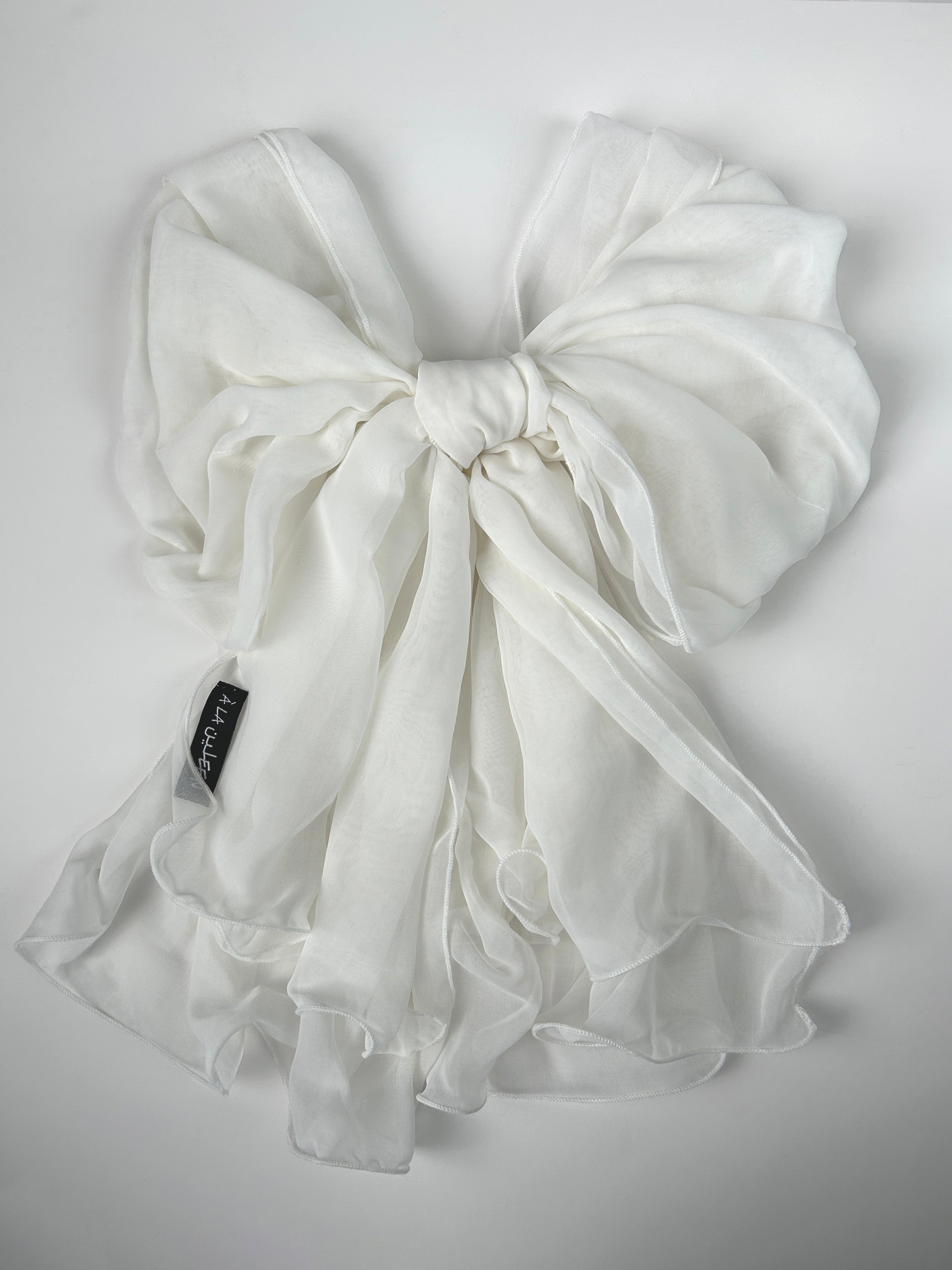 The à la Leen Double-Layered Voile Scarf- Pearl - image 2