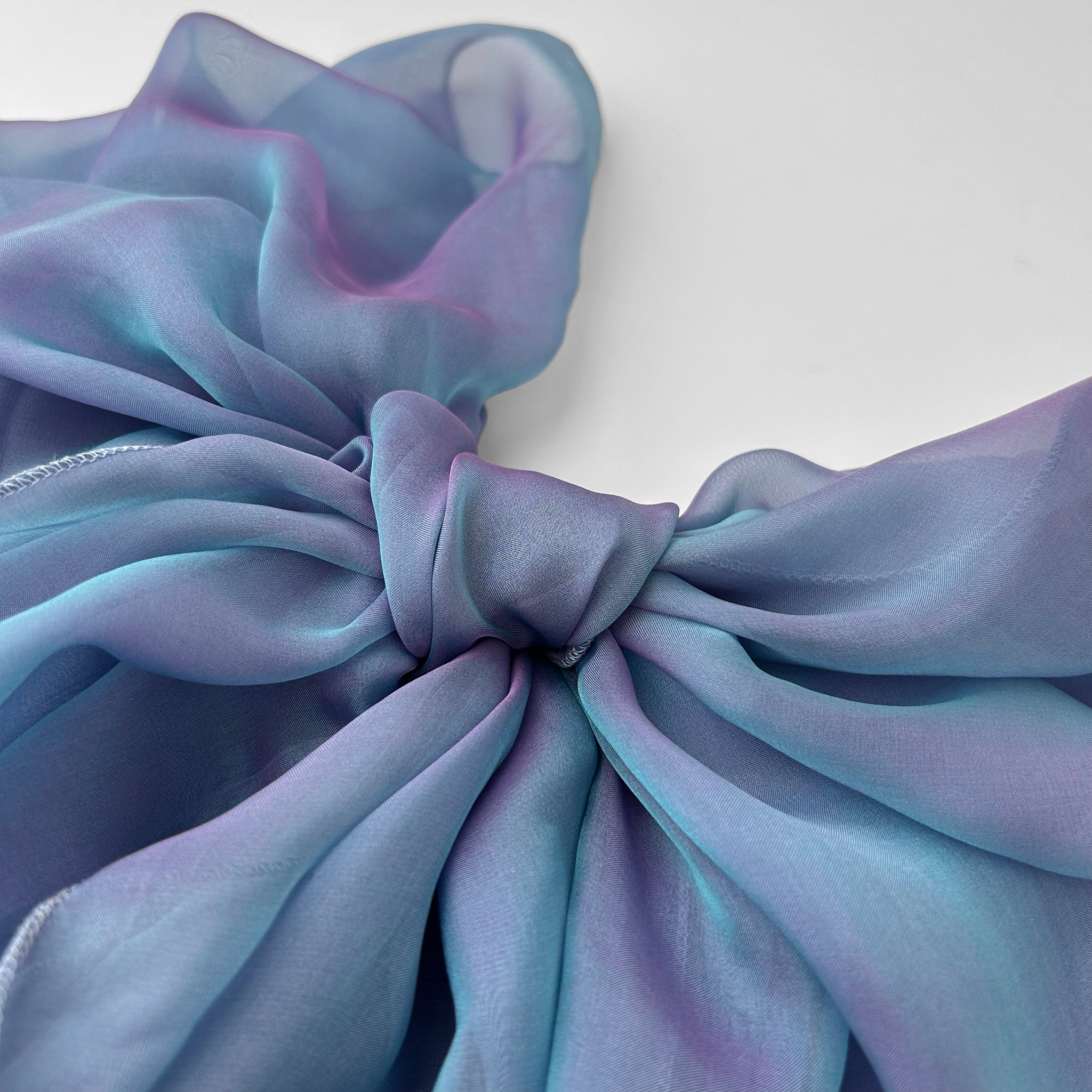 The Single-Layered Silk Chiffon Scarf – Iridescent Frozen Dew – Special Edition - image 2
