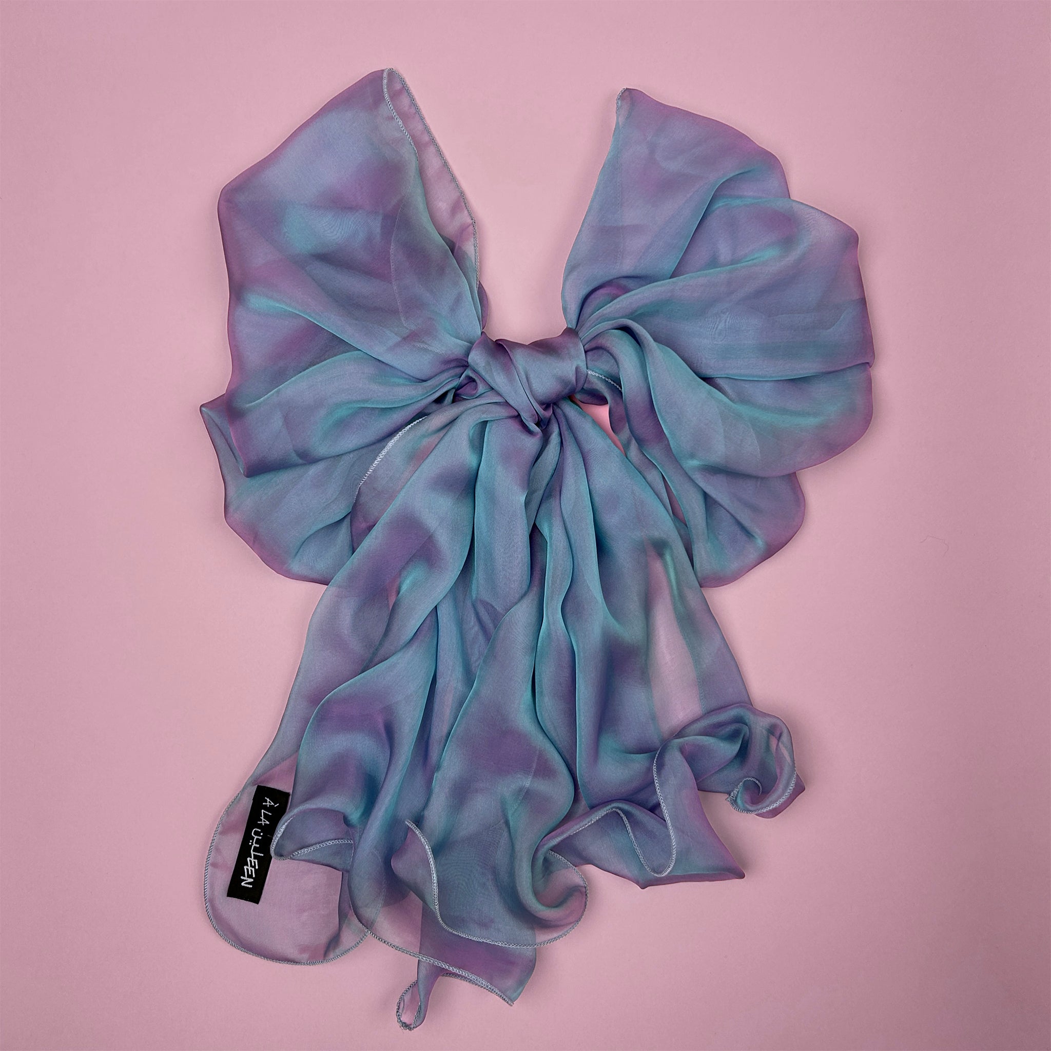 The Single-Layered Silk Chiffon Scarf – Iridescent Frozen Dew – Special Edition - image 3