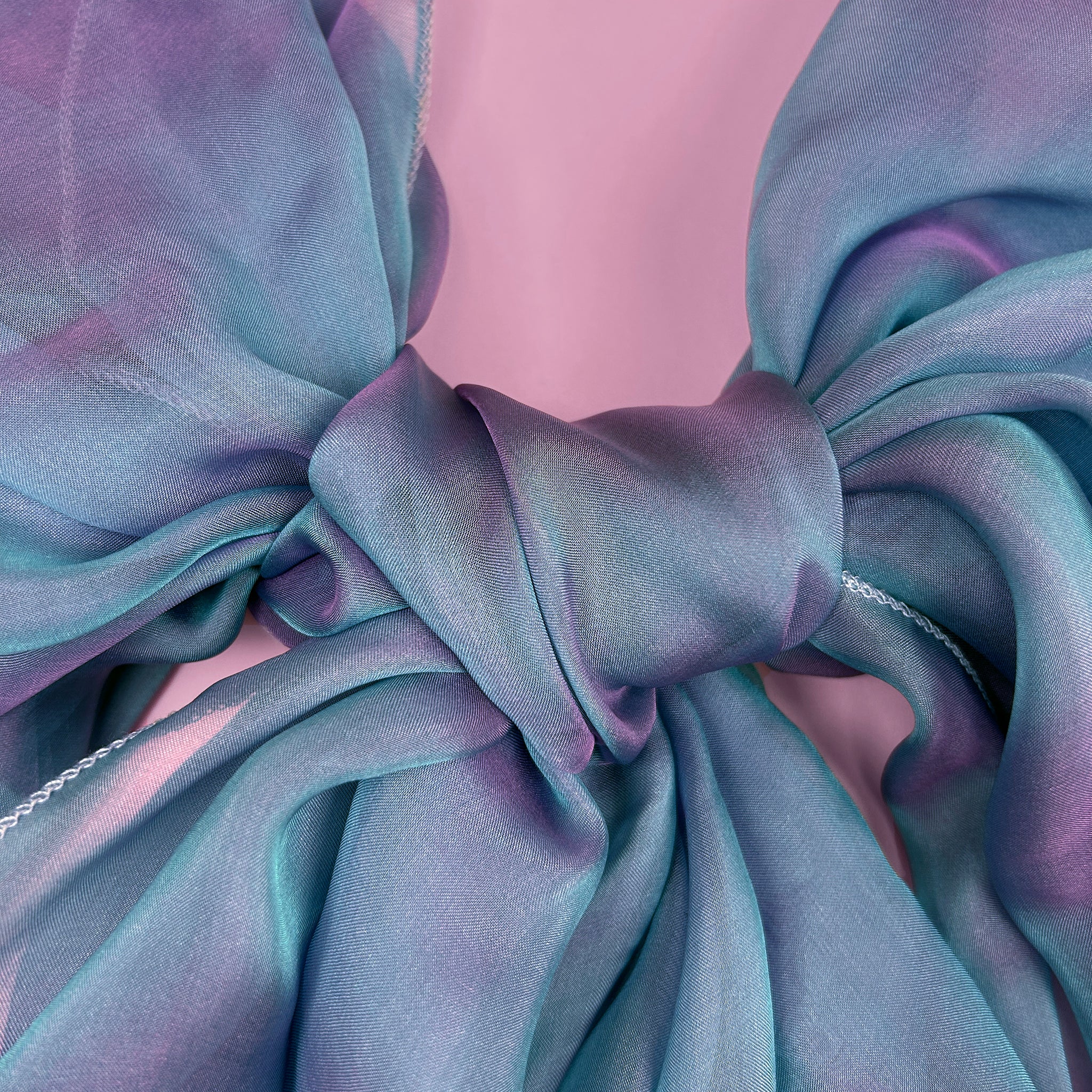 The Single-Layered Silk Chiffon Scarf – Iridescent Frozen Dew – Special Edition - image 4