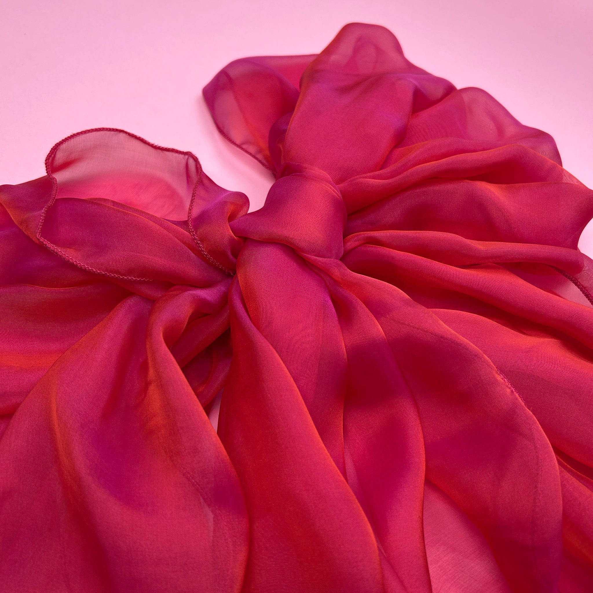 The Single-Layered Silk Chiffon Scarf – Iridescent Frosted Berry – Special Edition - image 3
