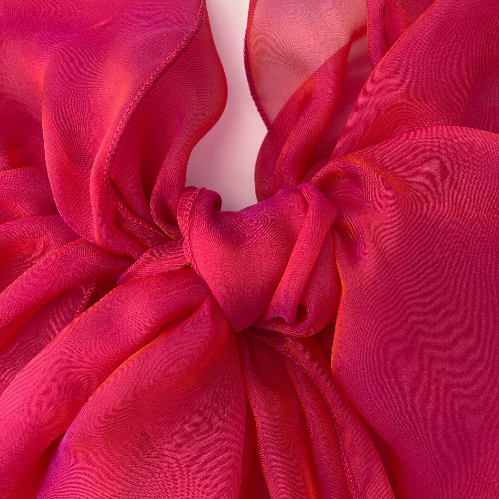 The Single-Layered Silk Chiffon Scarf – Iridescent Frosted Berry – Special Edition - image 1