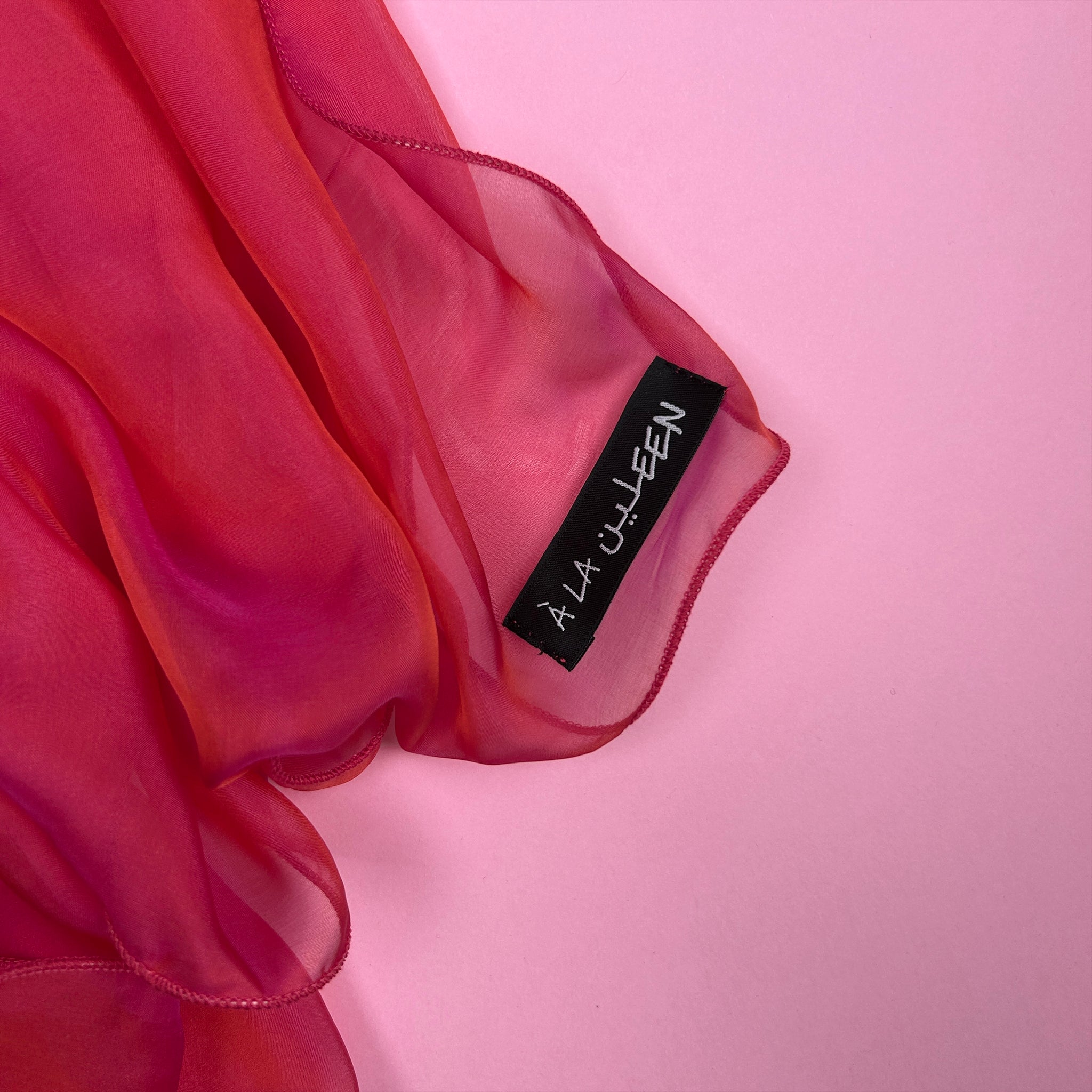 The Single-Layered Silk Chiffon Scarf – Iridescent Frosted Berry – Special Edition - image 2