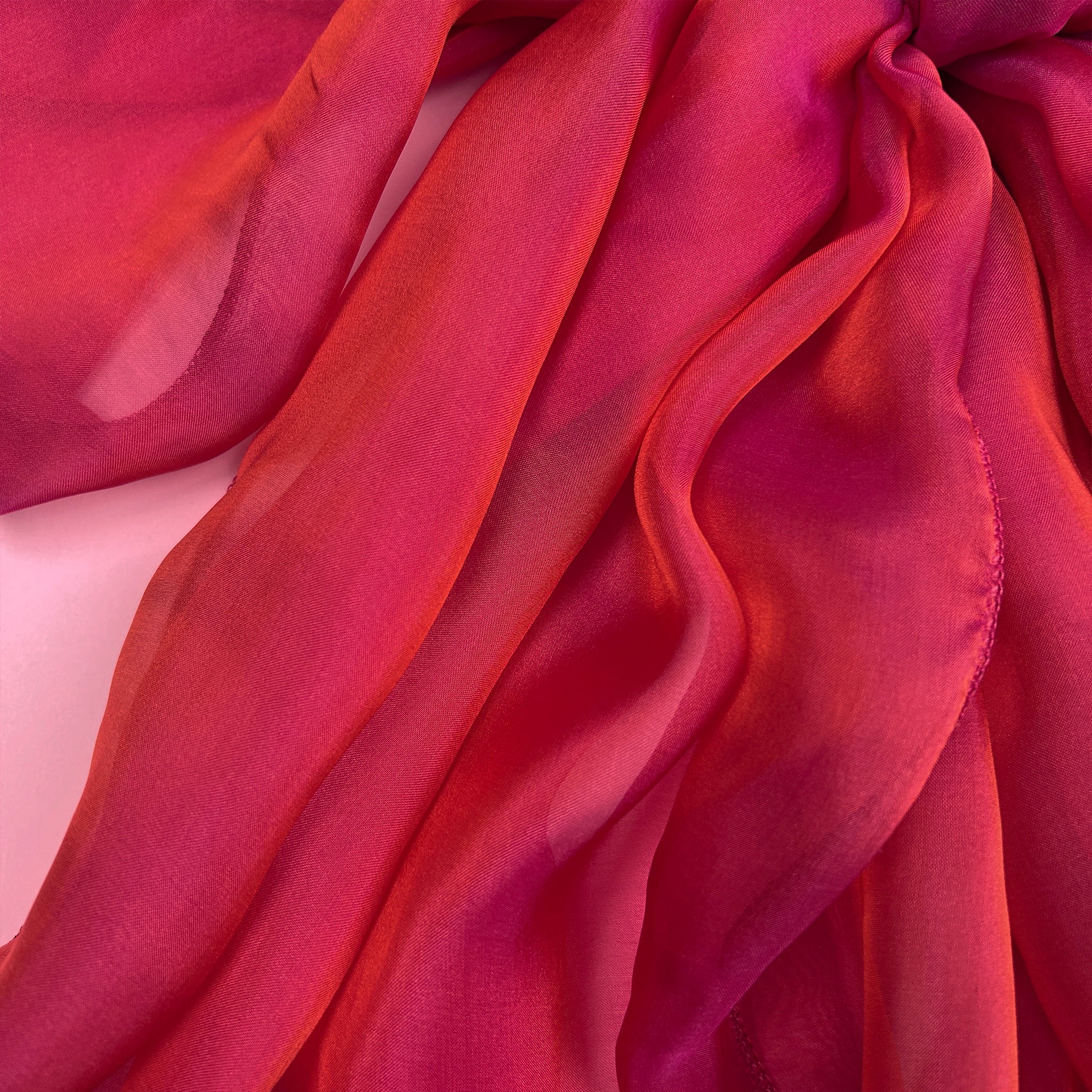 The Single-Layered Silk Chiffon Scarf – Iridescent Frosted Berry – Special Edition - image 5