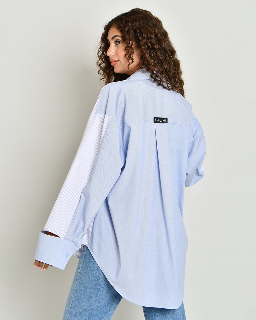 The Combination Shirt in double-striped poplin - image 4