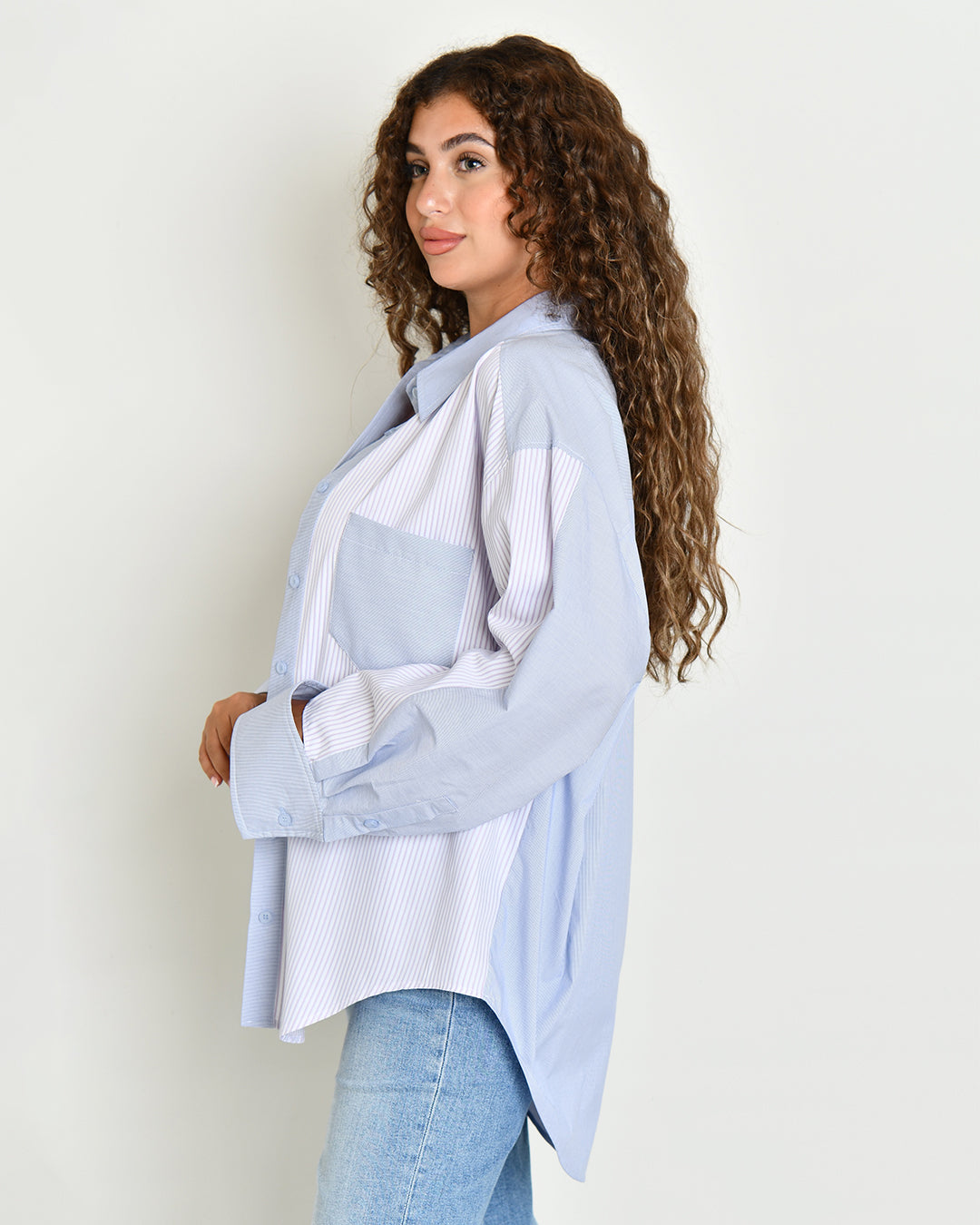 The Combination Shirt in double-striped poplin - image 5