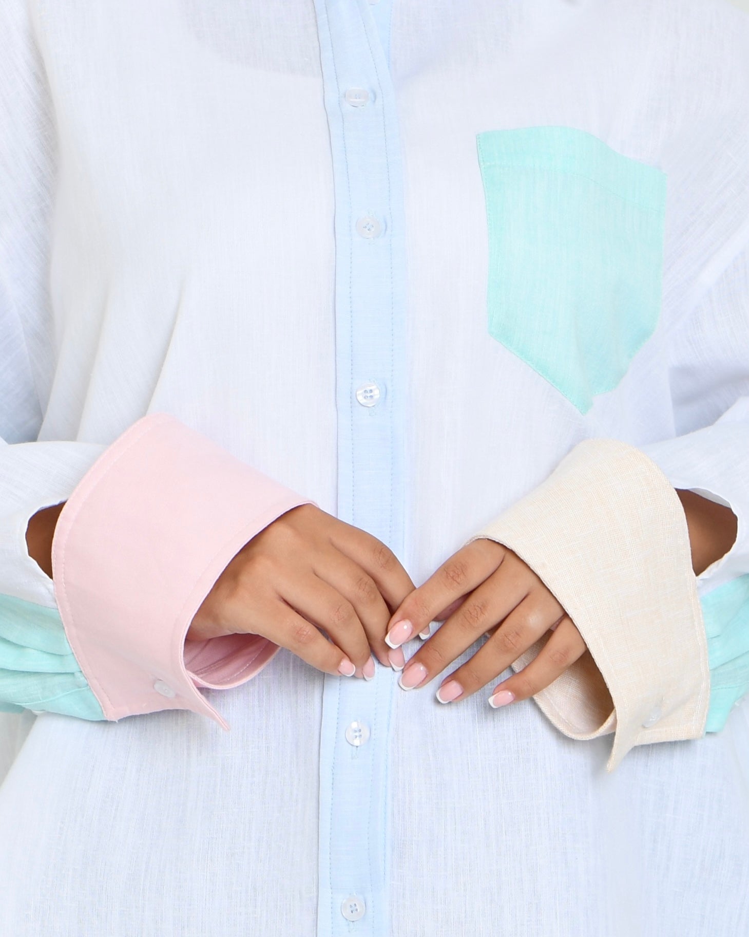 The Combination Shirt in six-tone linen - image 1