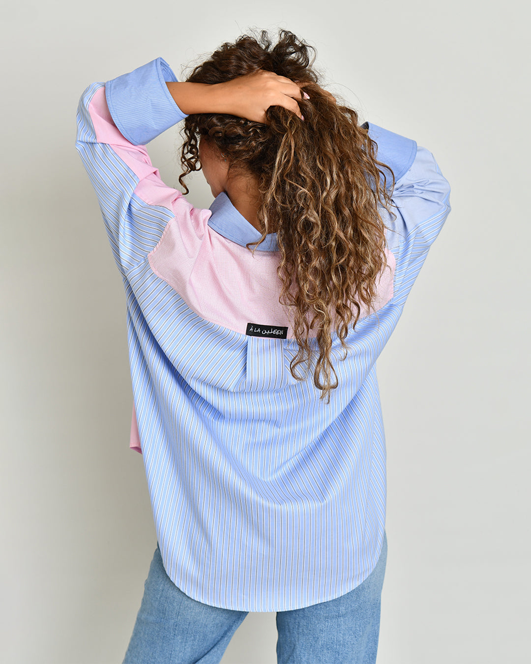 The Combination Shirt in colorblock poplin - image 7