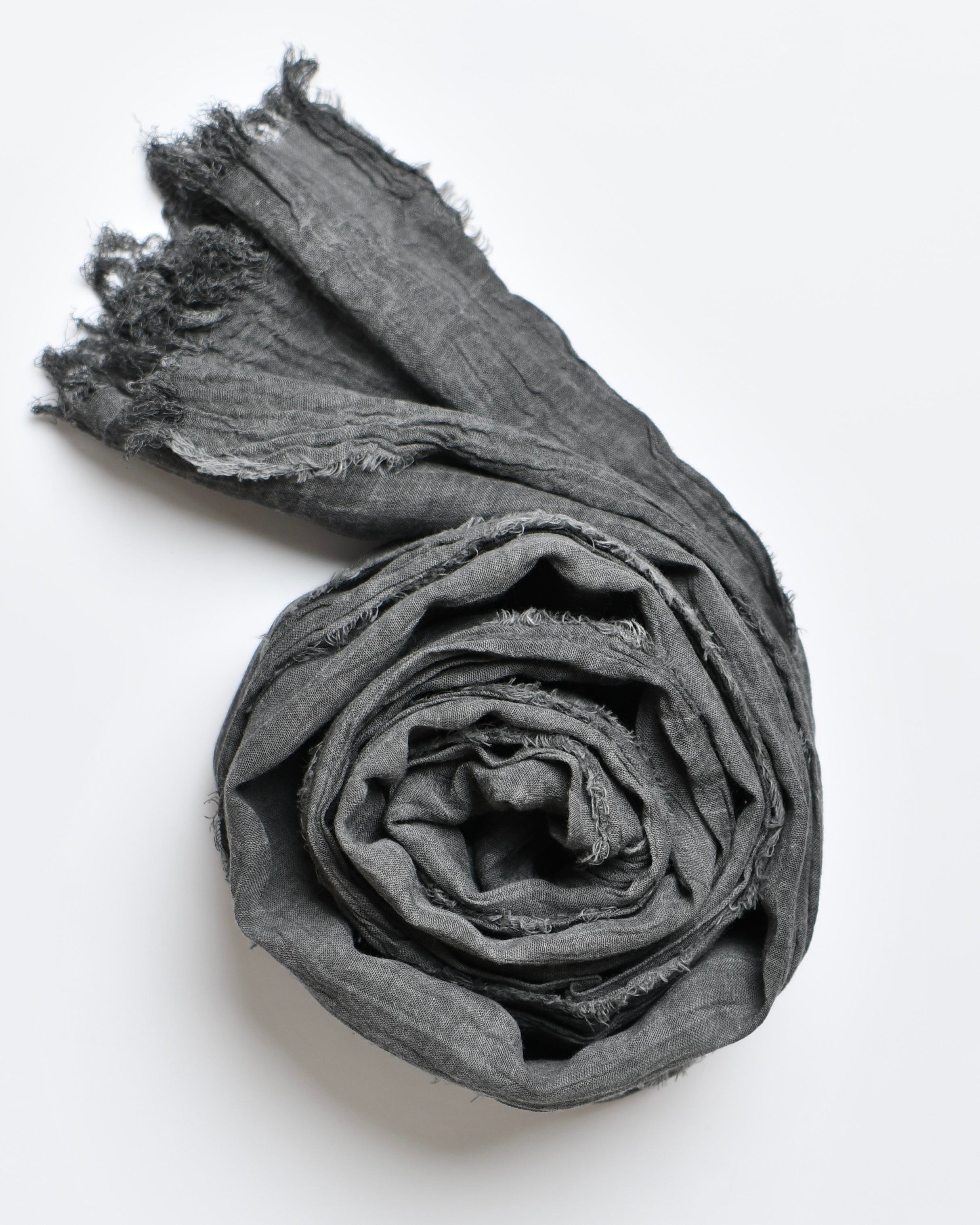 The Cotton Scarf in anthracite - image 1