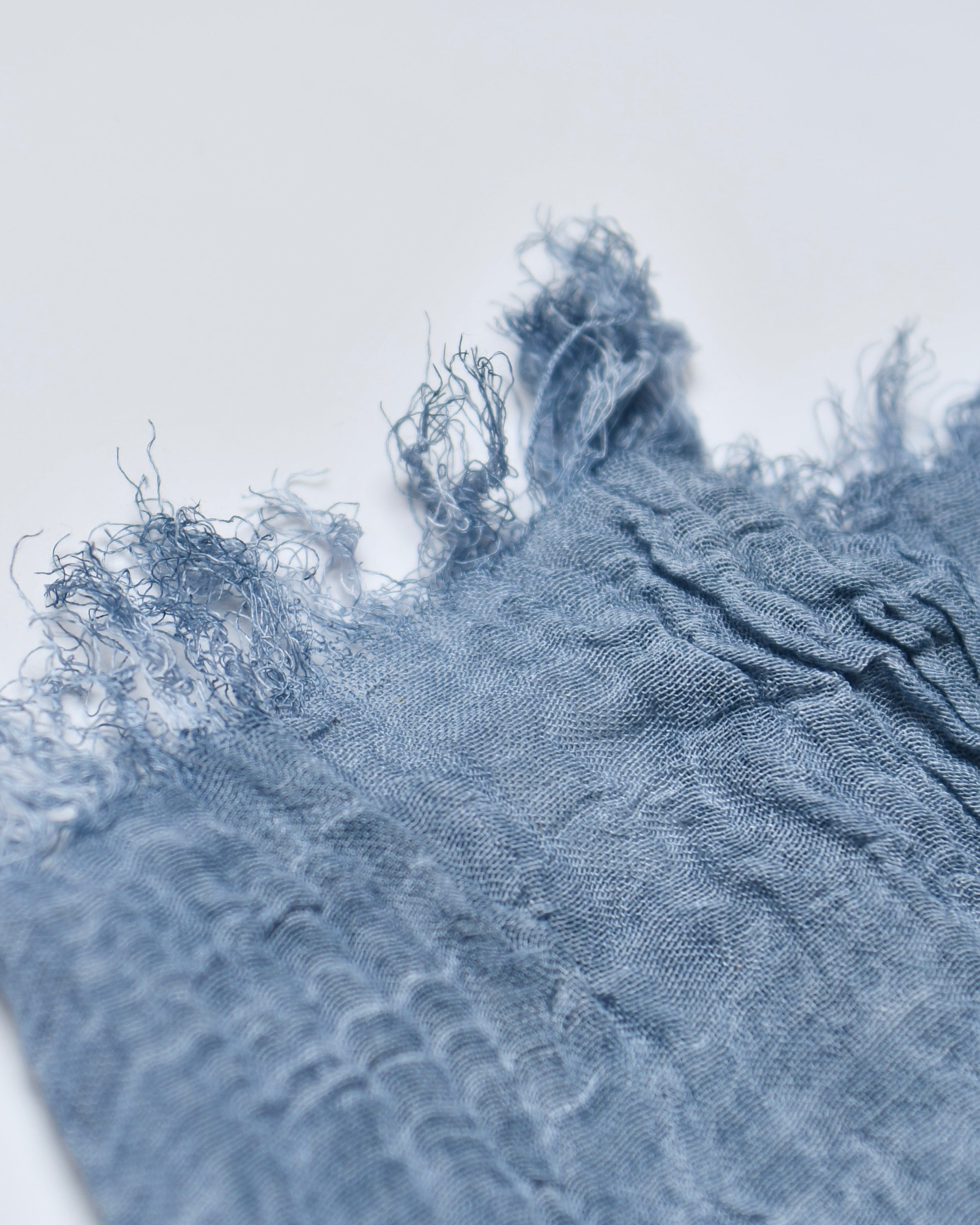 The Cotton Scarf in blue denim - image 3