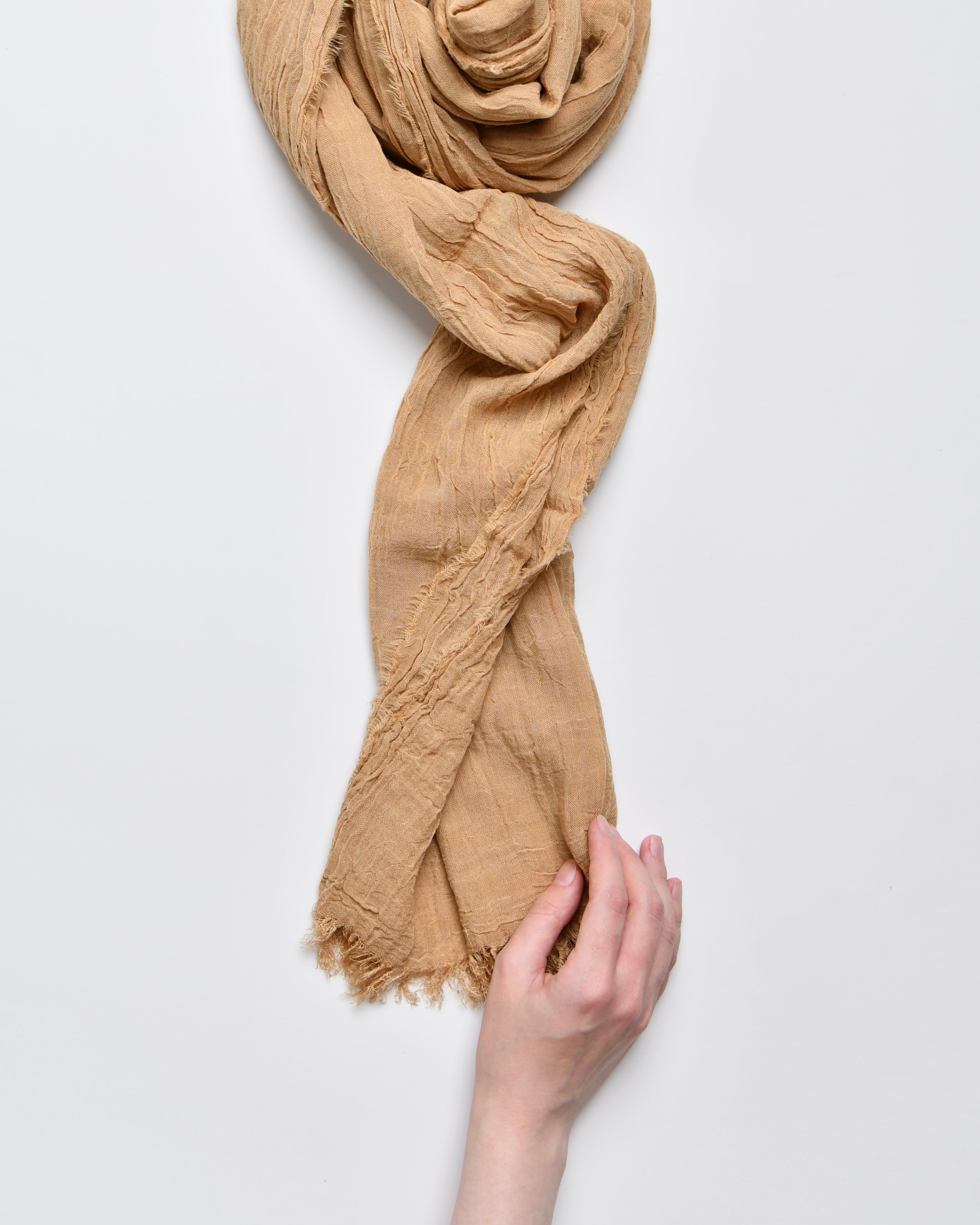 The Cotton Scarf in camel - image 1