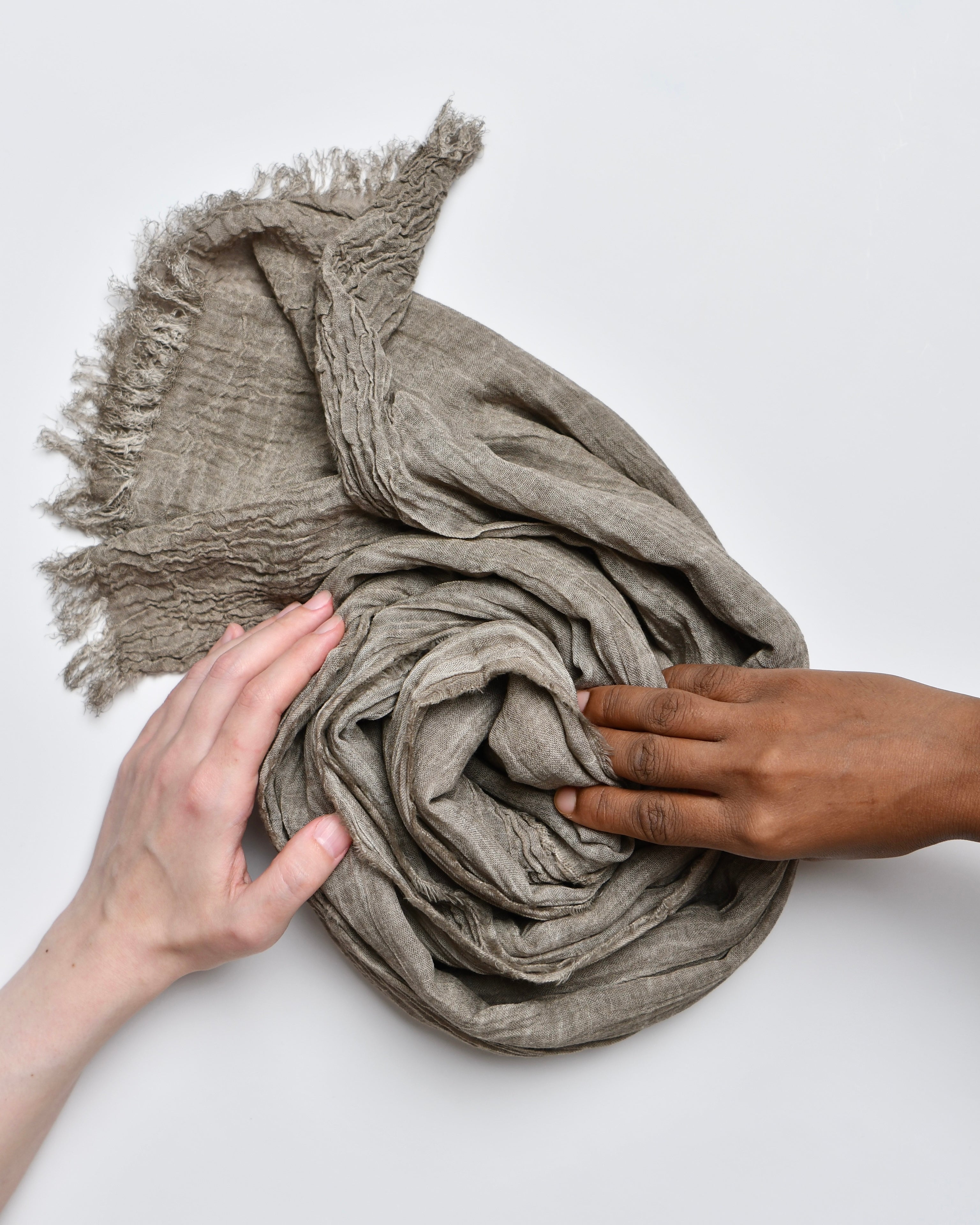 The Cotton Scarf in mocha - image 1