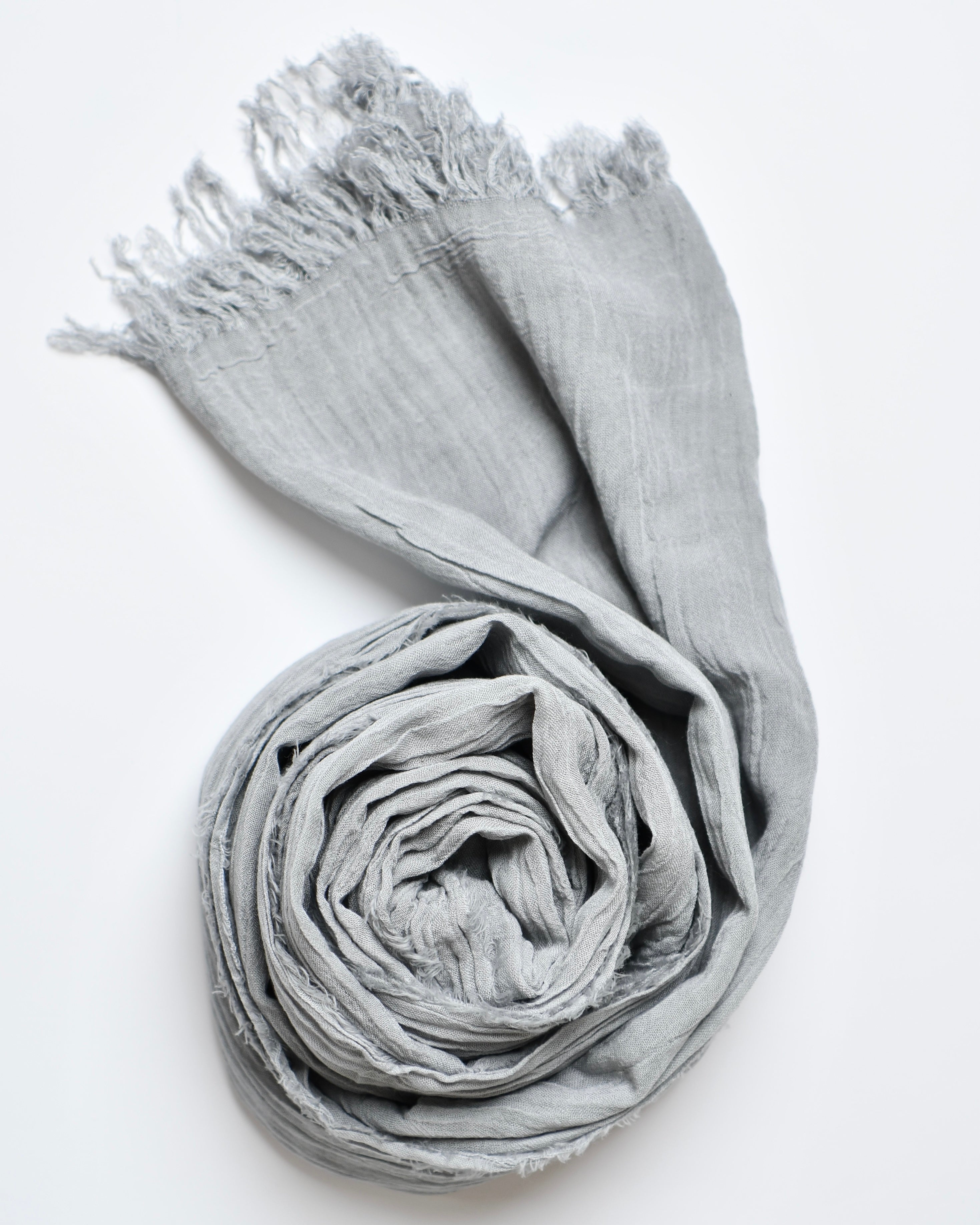 The Cotton Scarf in silver grey - image 2