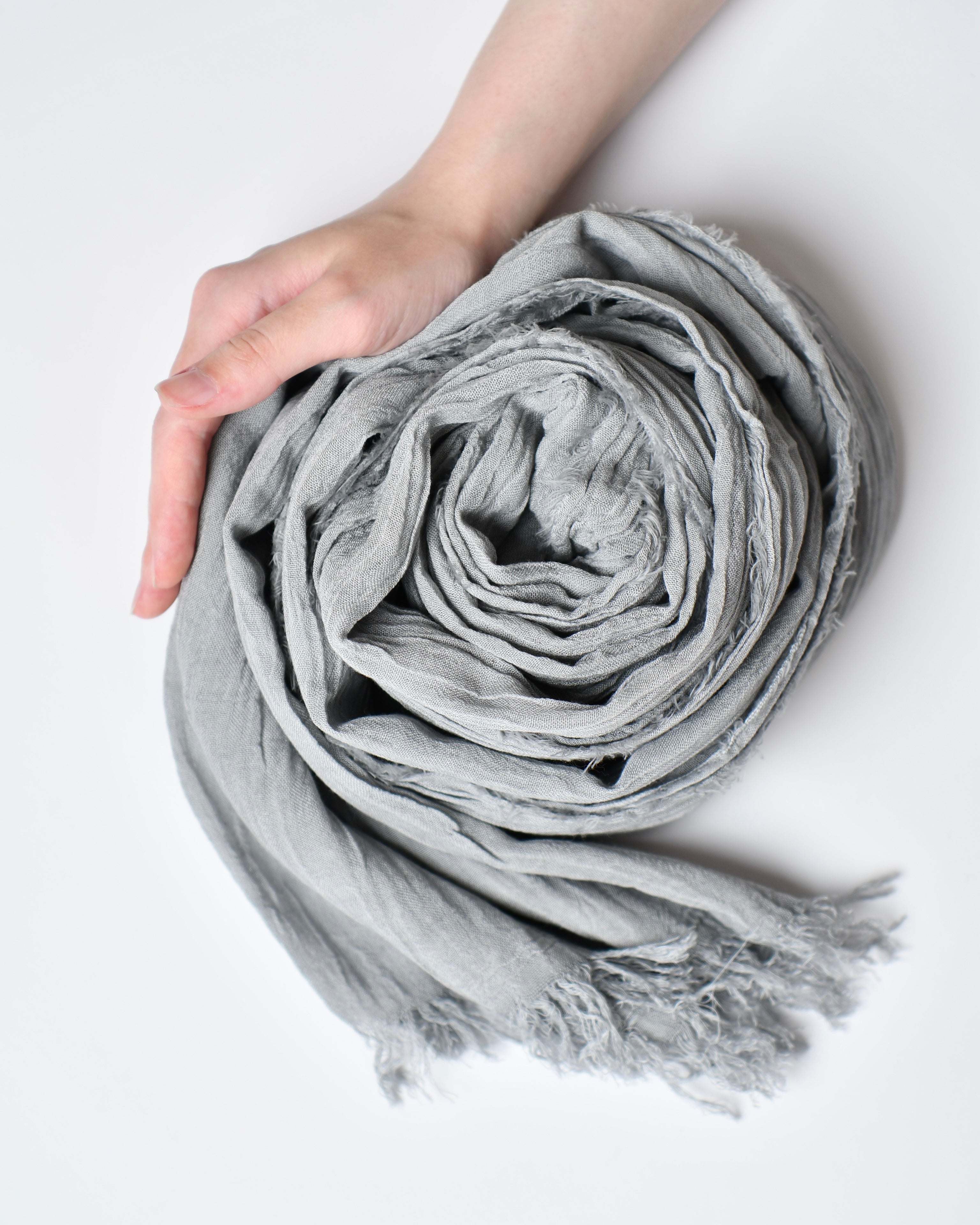 The Cotton Scarf in silver grey - image 1