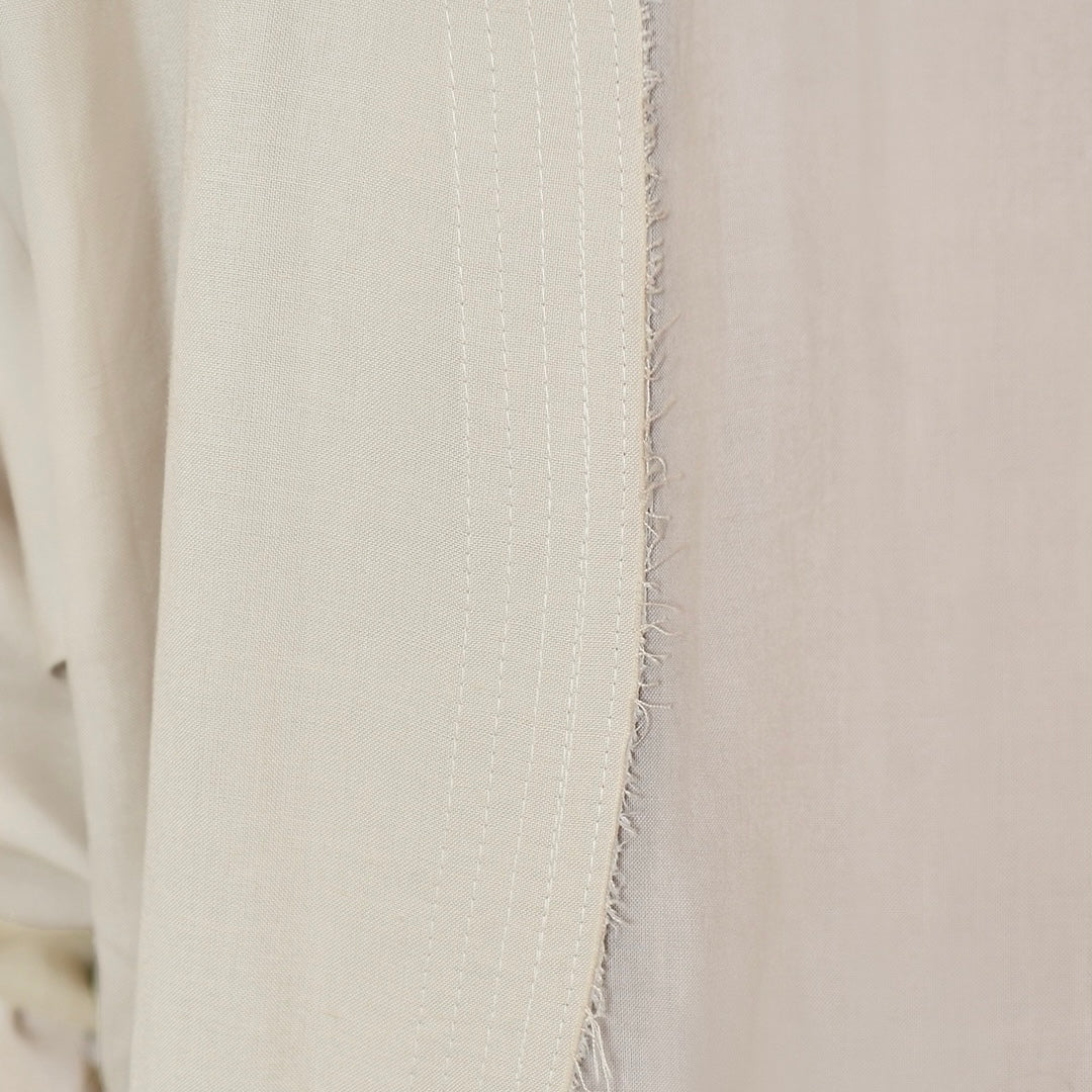 The Two-Tone Linen Wavy Abaya - image 5